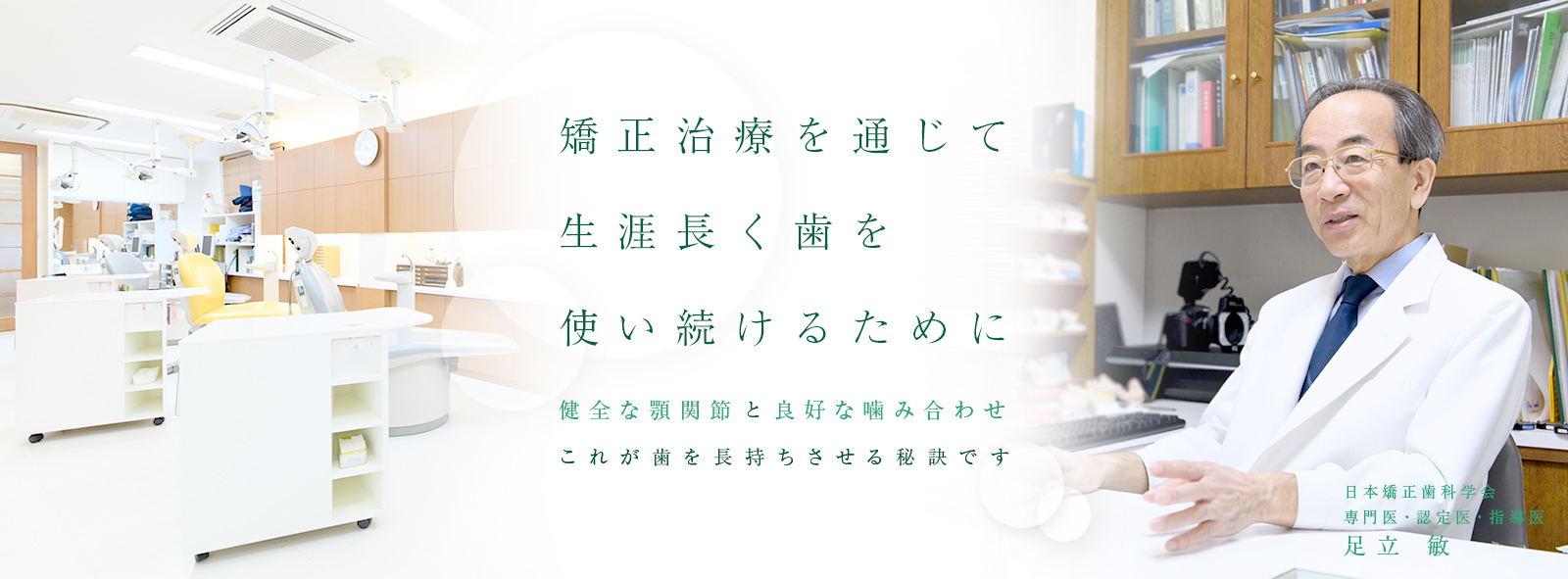 生涯長く歯を使い続けるために健全な顎関節と良好な噛み合わせこれが歯を長持ちさせる秘訣です
